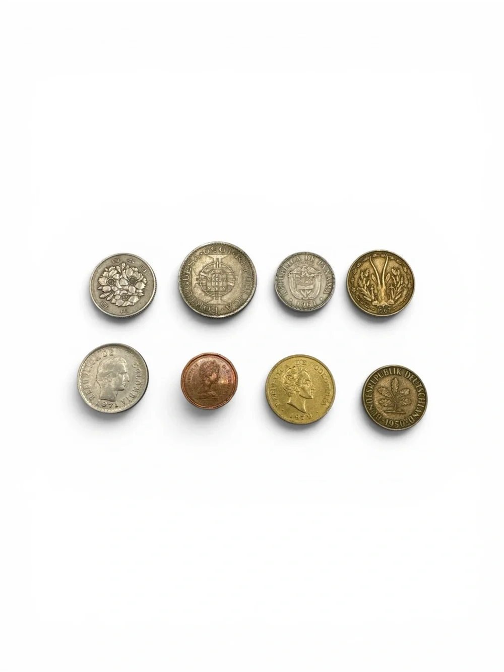 90 Mixed World Coins Foreign Coin Lot 20+ Countries Estate Collection Bulk